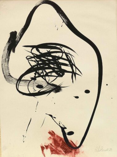 PER SE III - 2024, Tusche, Kreide auf Papier, 48,6 x 36,6 cm Schnell Andrea