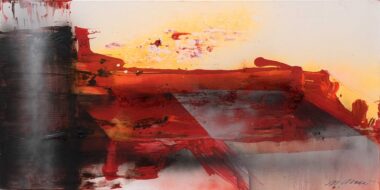 ROSTEBENE - 2026, Öl auf Leinwand, 70 x 140 cm Moser Maria