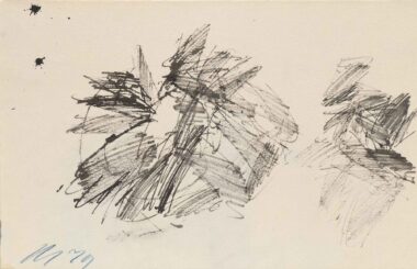DAHLIEN - 1979, Tusche auf Papier, 32 x 48 cm Mikl Josef