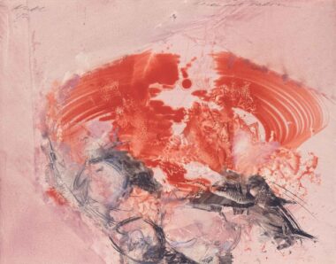 ROSEN UND DAHLIEN - 1983, Öl auf Papier, 51,5 x 65,1 cm Mikl Josef