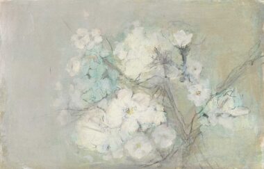 BLÜTEN DES MONDES - 2026, Öl, Bleistift auf Papier, 30,6 x 47,3 cm Bottet Nicole